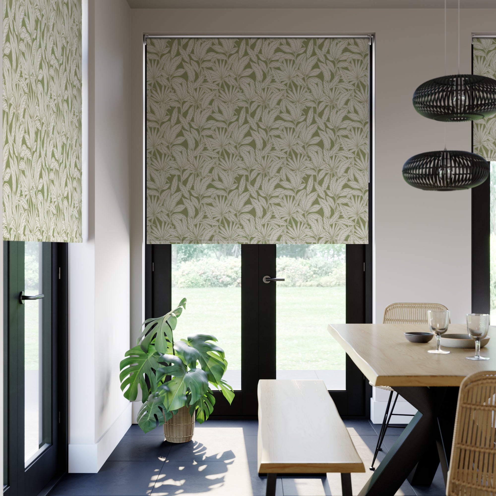 Fiji Made to Measure Roller Blind Fiji Green