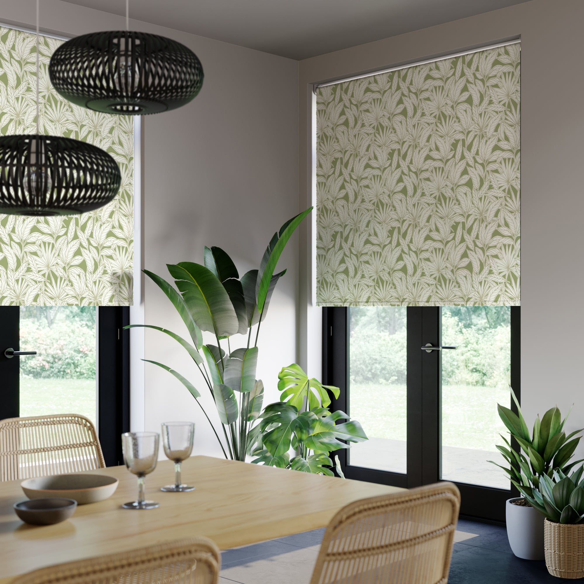 Fiji Made to Measure Roller Blind Fiji Green