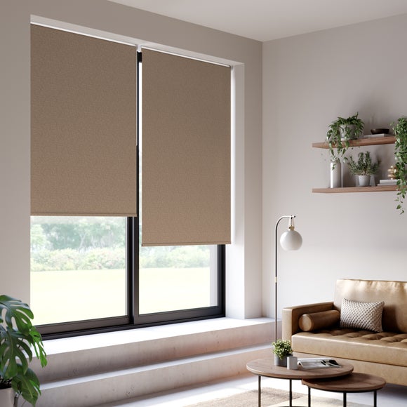 Luna Blackout Made to Measure Roller Blind Luna Mocha