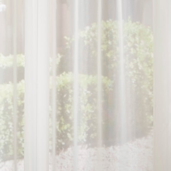 Sapphire Made to Measure Fire Retardant Voile Curtains Cream