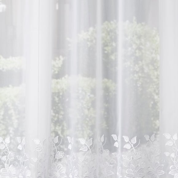 Amy Made to Measure Voile Curtains White