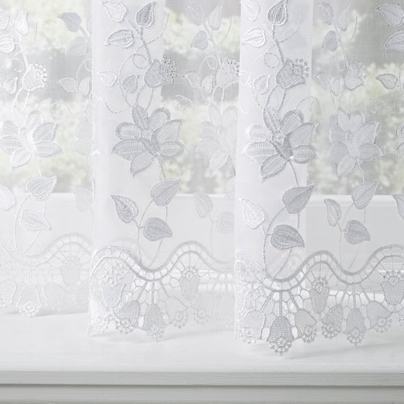 Amy Made to Measure Voile Curtains White
