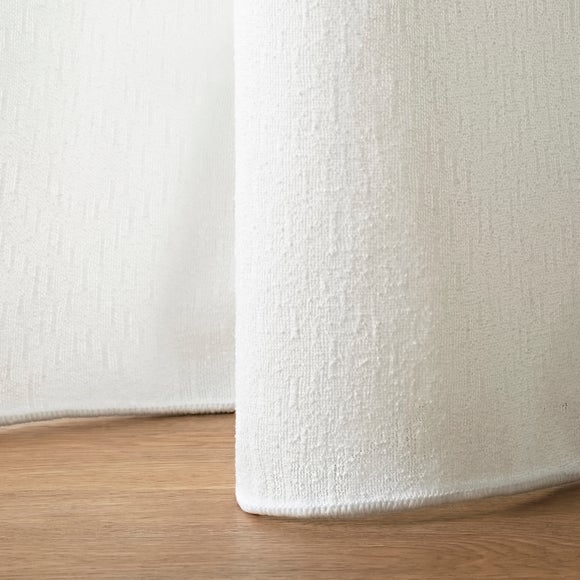 Raffia Made to Measure Voile Curtains White