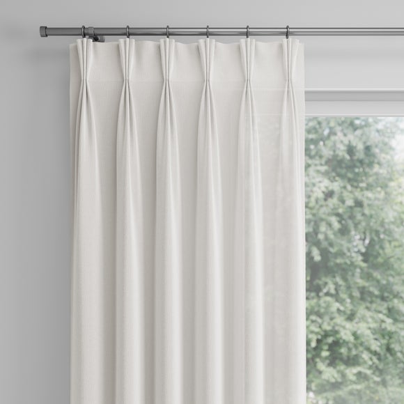 Raffia Made to Measure Voile Curtains White