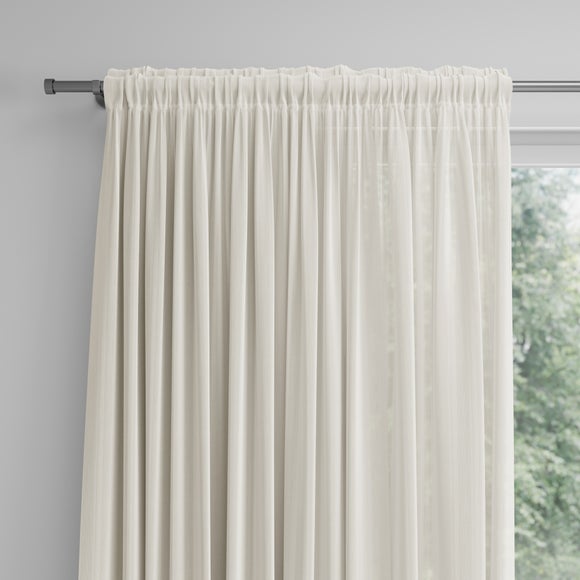 Horton Made to Measure Voile Curtains Natural