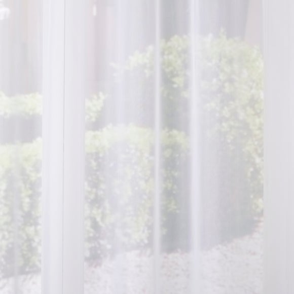 Sapphire Made to Measure Fire Retardant Voile Curtains White