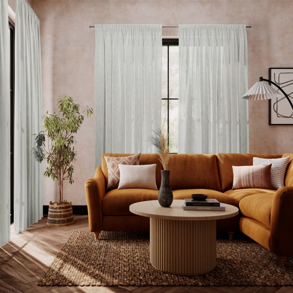 Brae Made to Measure Voile Curtains Grey
