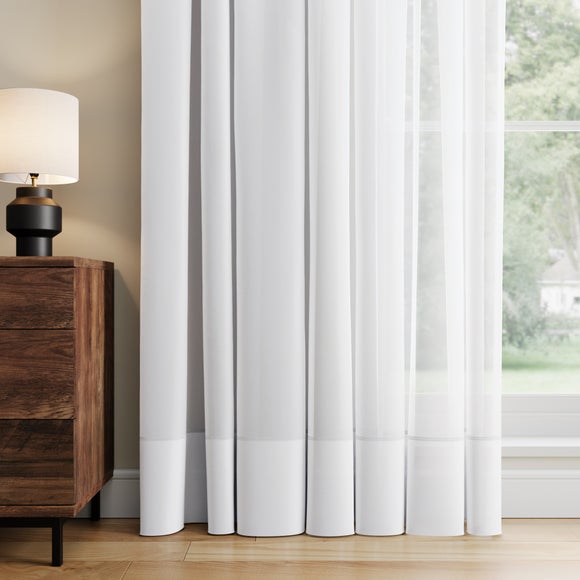 Holly Made to Measure Voile Curtains White