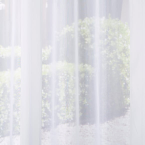 Holly Made to Measure Voile Curtains White