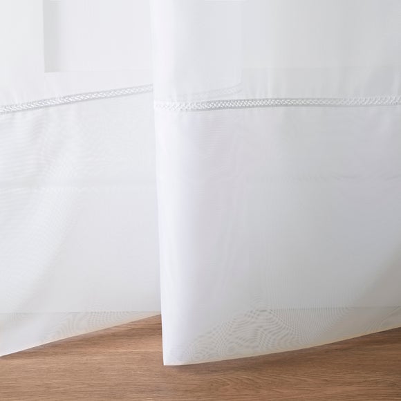 Holly Made to Measure Voile Curtains White