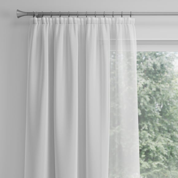 Holly Made to Measure Voile Curtains White