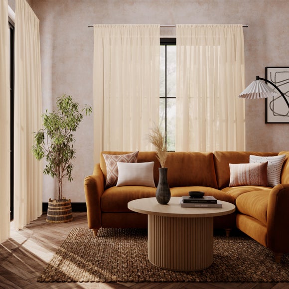 Medina Made to Measure Voile Curtains Natural