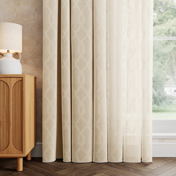 Lyra Made to Measure Voile Curtains Natural