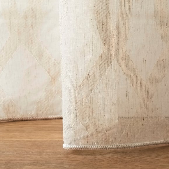 Lyra Made to Measure Voile Curtains Natural
