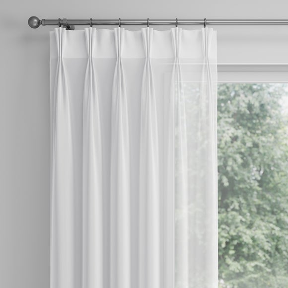 Melissa Made to Measure Voile Curtains White