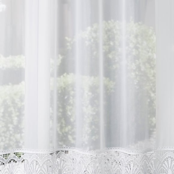 Melissa Made to Measure Voile Curtains White