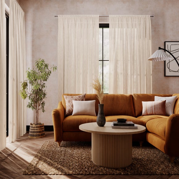 Brae Made to Measure Voile Curtains Natural