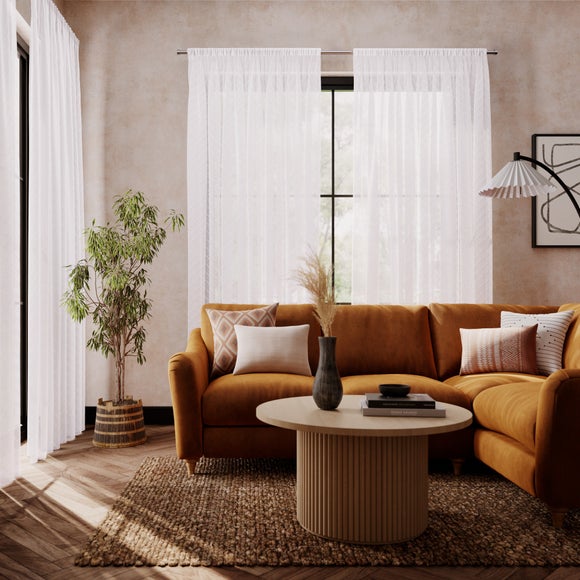 Axel Made to Measure Voile Curtains White