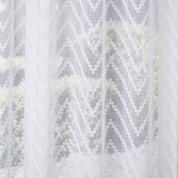 Axel Made to Measure Voile Curtains White