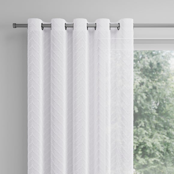 Axel Made to Measure Voile Curtains White