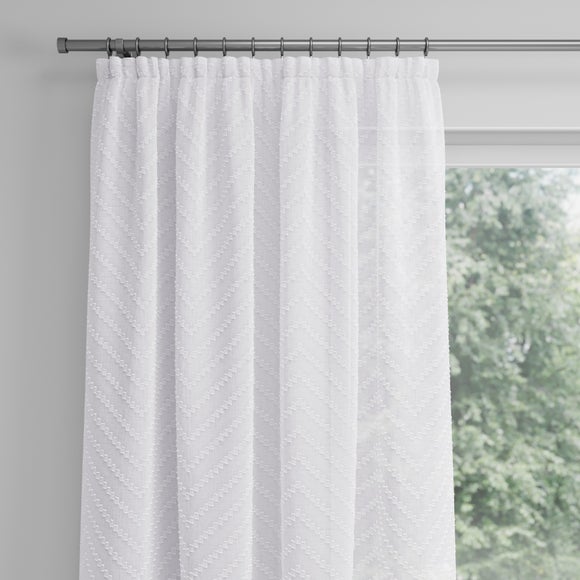 Axel Made to Measure Voile Curtains White