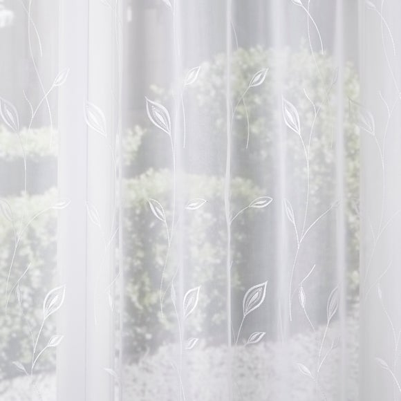 Liberty Made to Measure Voile Curtains White