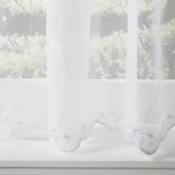 Liberty Made to Measure Voile Curtains White