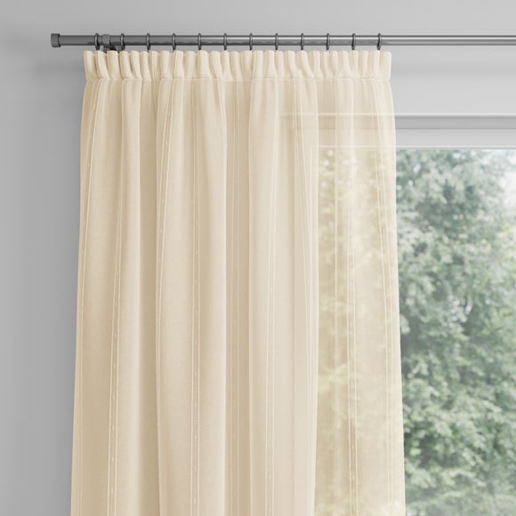 Lola Made to Measure Voile Curtains Cream