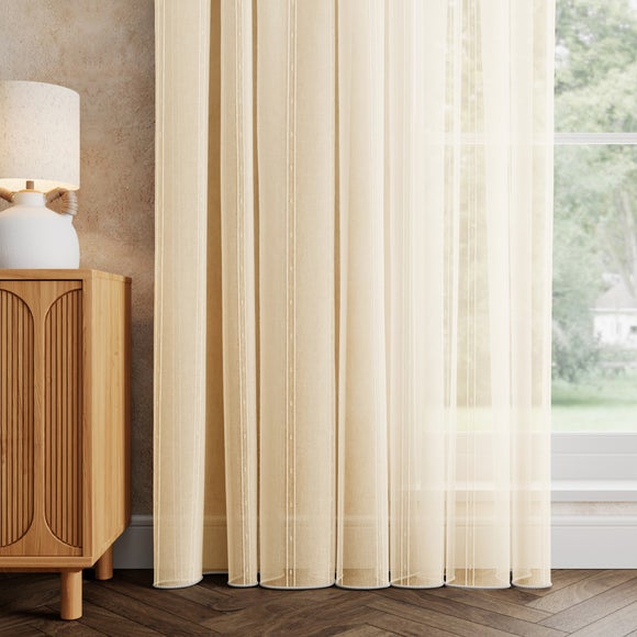 Lola Made to Measure Voile Curtains Cream