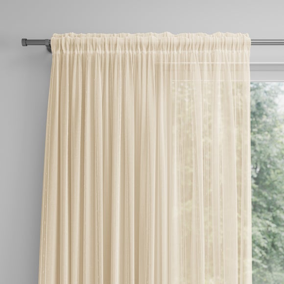 Lola Made to Measure Voile Curtains Cream