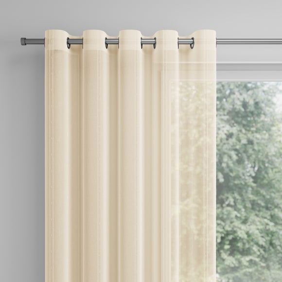 Lola Made to Measure Voile Curtains Cream