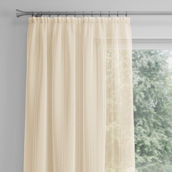 Lola Made to Measure Voile Curtains Cream