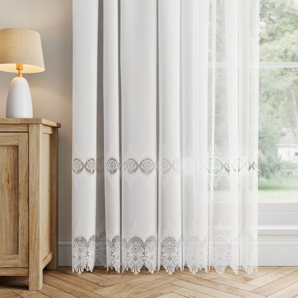 Balmoral Made to Measure Voile Curtains White