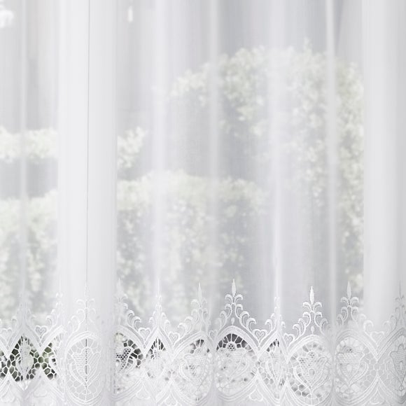 Balmoral Made to Measure Voile Curtains White