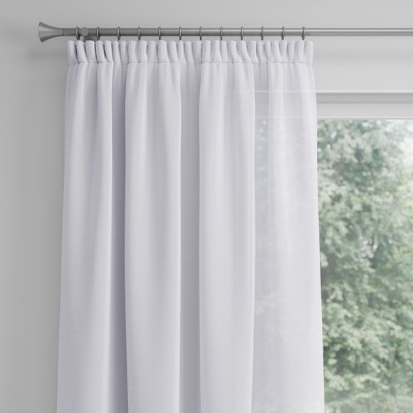Leicester Made to Measure Voile Curtains White