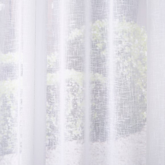 Leicester Made to Measure Voile Curtains White
