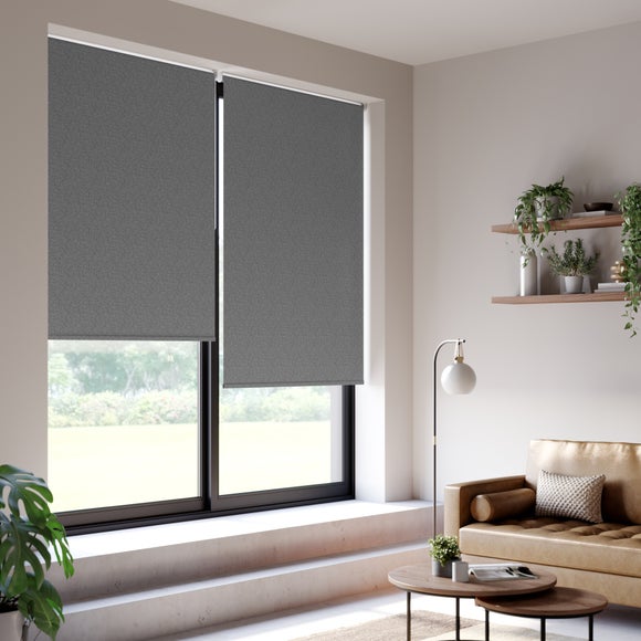 Luna Blackout Made to Measure Roller Blind Luna Charcoal
