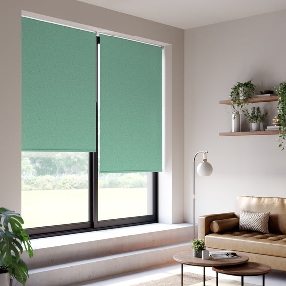 Luna Blackout Made to Measure Roller Blind Luna Jade Mist