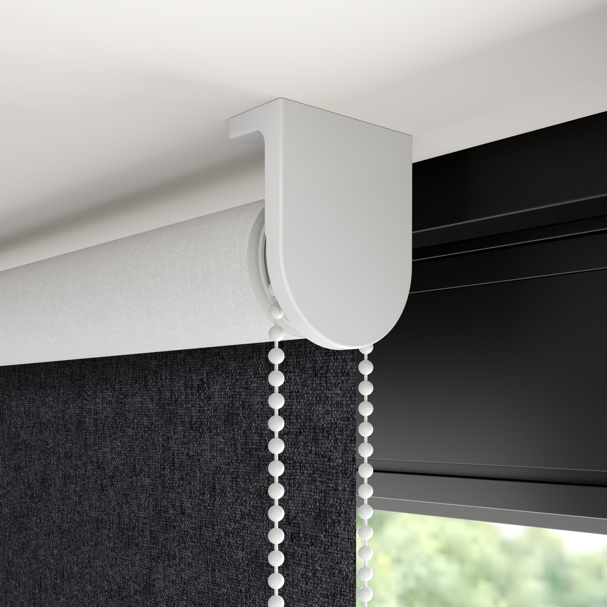 Luna Blackout Made to Measure Roller Blind Luna Black