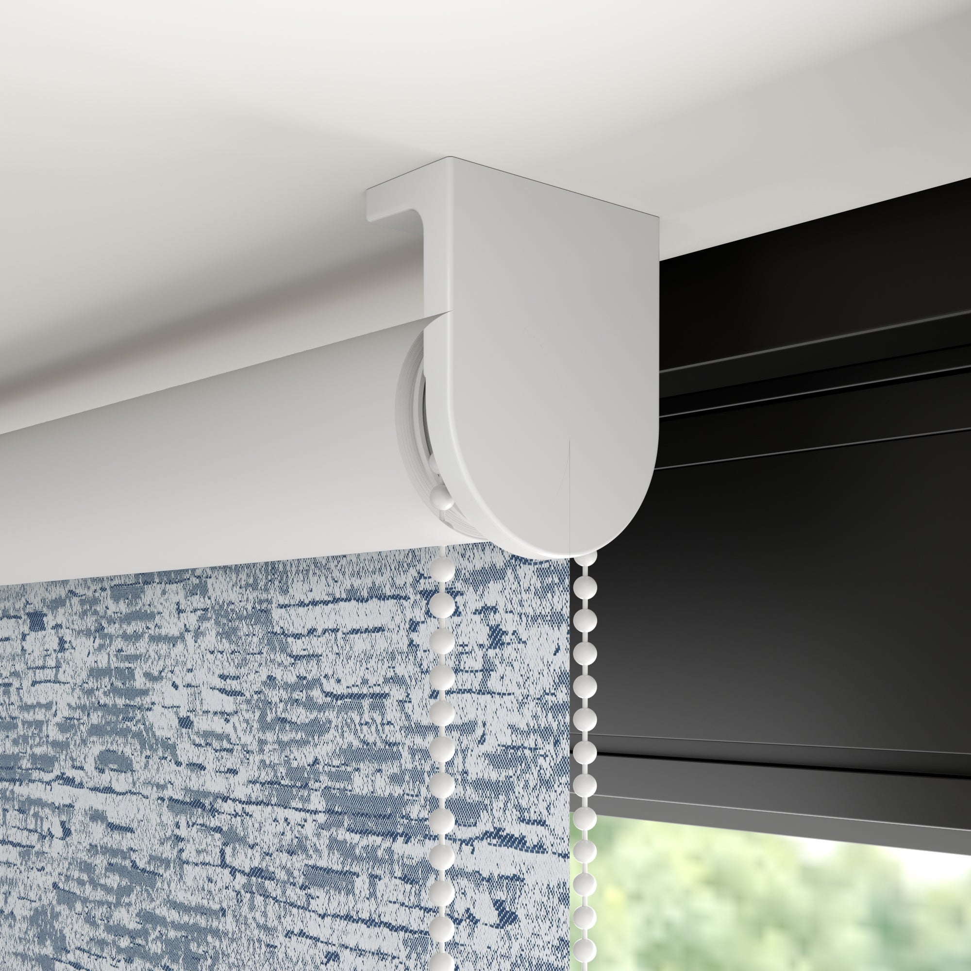 Norton Abstract Texture Blackout Made to Measure Roller Blind Norton Abstract Texture Navy