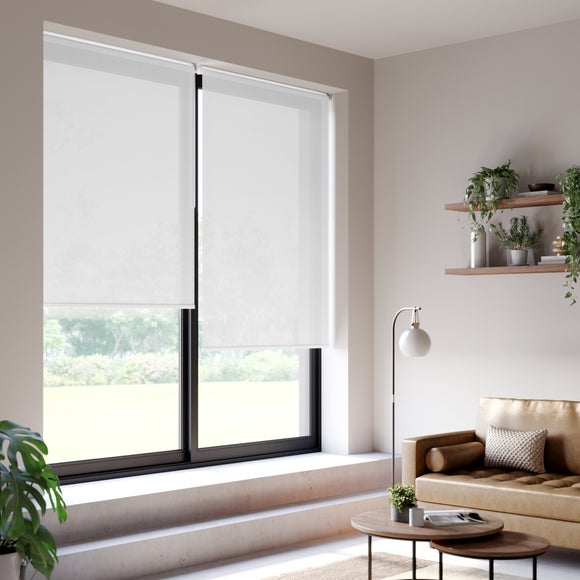 Kendal Sheer Made to Measure Roller Blind Kendal Sheer White