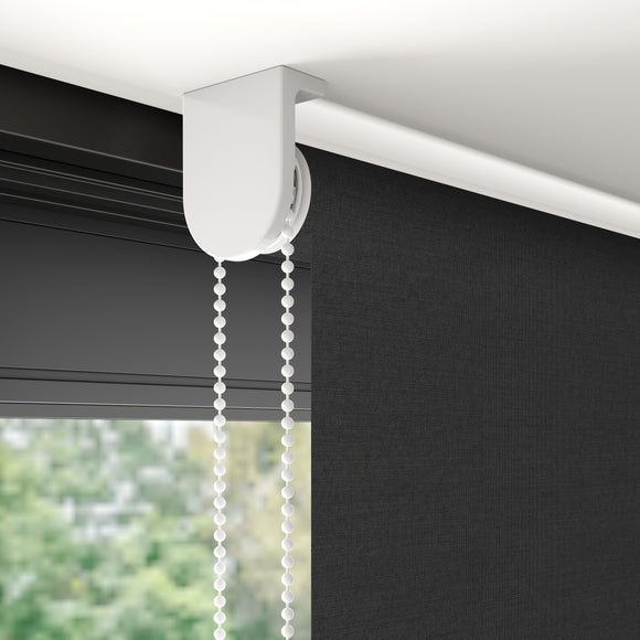 ColourLux Blackout Made to Measure Roller Blind ColourLux Black