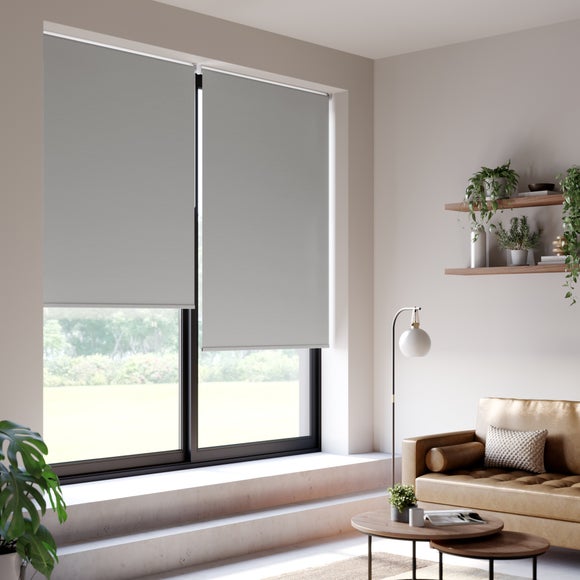ColourLux Blackout Made to Measure Roller Blind ColourLux Grey