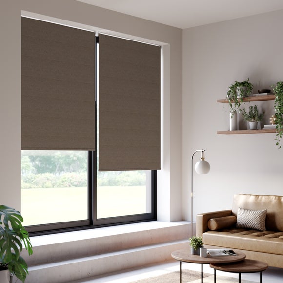 Gloucester Blackout Made to Measure Roller Blind Gloucester Brown