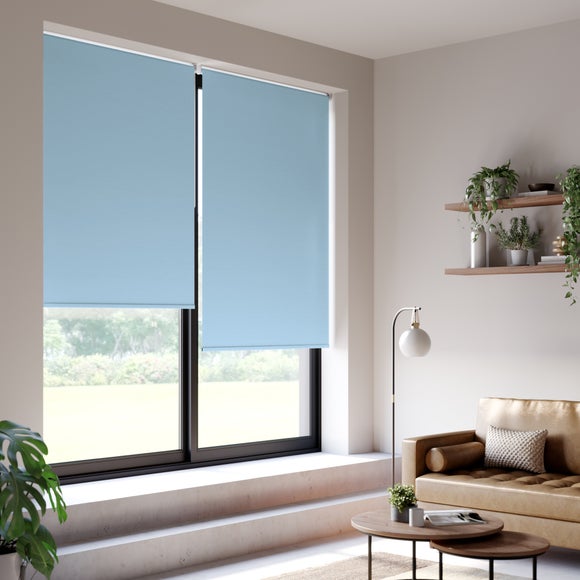 ColourLux Blackout Made to Measure Roller Blind ColourLux Blue