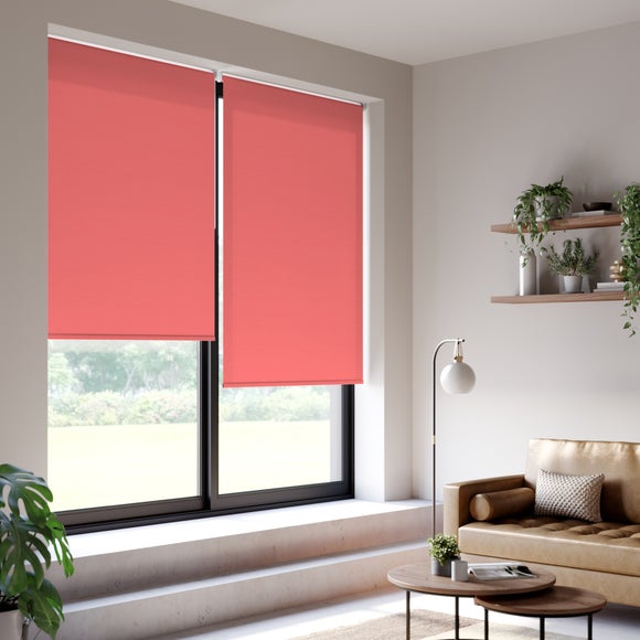 ColourLux Daylight Made to Measure Roller Blind ColourLux Red