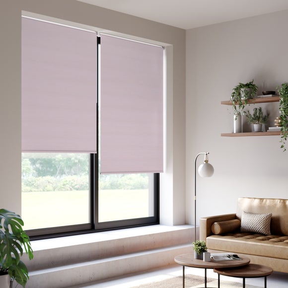 ColourLux Blackout Made to Measure Roller Blind ColourLux Blush