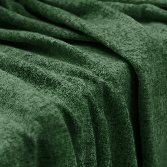 Textured Chenille Made To Measure Curtains Forest (Green)