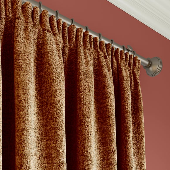Textured Chenille Made To Measure Curtains Caramel