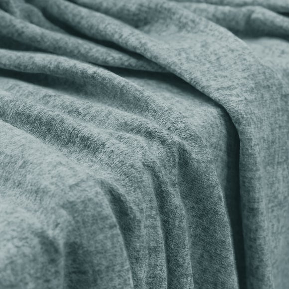 Textured Chenille Made To Measure Curtains Breeze (Blue)